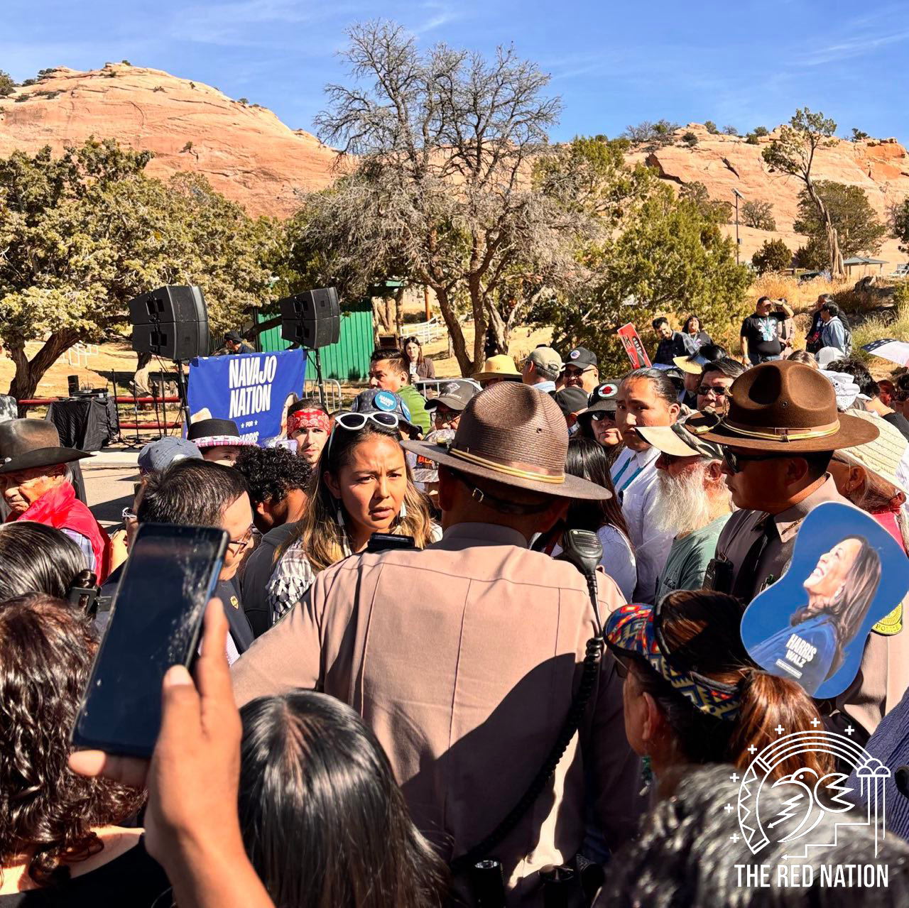 The Red Nation Podcast - Harris/Walz campaign staffers brutalized Diné at Navajo Nation capitol